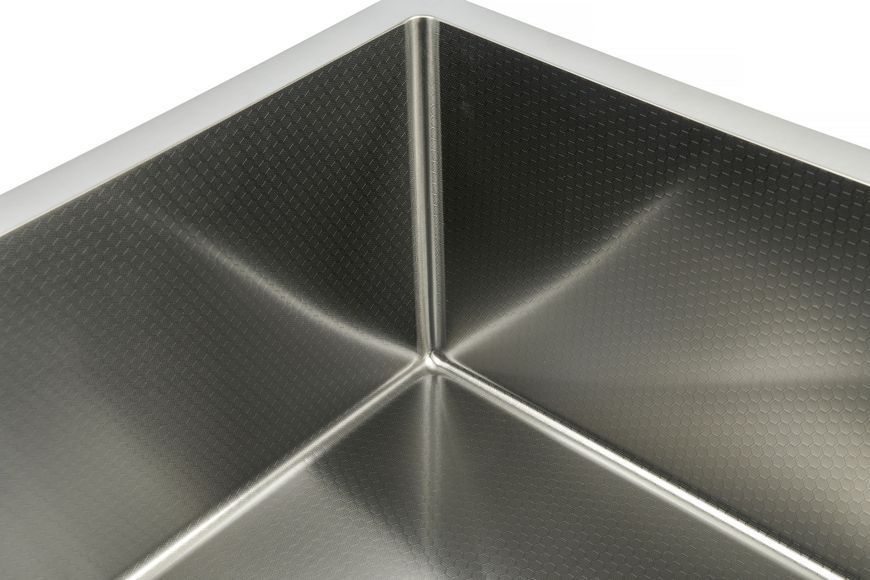 Черная мойка для кухни с декором нержавеющая под столешницу Nett NВS-5045 326 фото