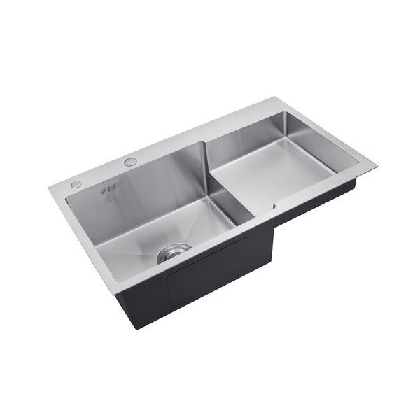 Комплект кухонной мойки Kroner KRP Geb&uuml;rstet - 7848LHM (3.0/1.0 мм) ST0300211 фото