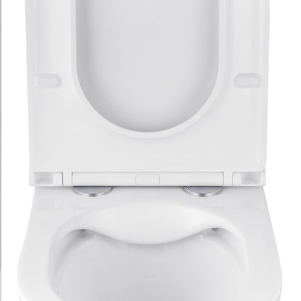 Комплект 4 в 1: Инсталляция Grohe Solido 2 в 1 38971000 + Панель смыва для унитаза Grohe Even 389662430 + Унитаз подвесной безобедочный Kroner Armada WHI513636 RIMLESS с сиденьем Slim Duroplast /Soft (38971966243KA51R) CV036758 фото