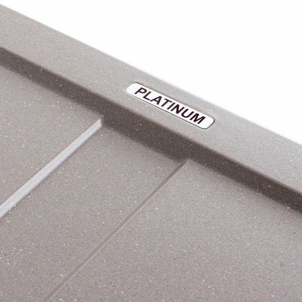 Гранітна мийка для кухні Platinum 5851 ARIA матова Дюна 41623 фото