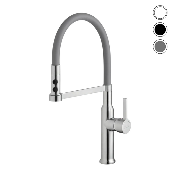 Комплект кухонной мойки Kroner KRP Geb&uuml;rstet 63х50HM ST17 GRA SL43730 фото