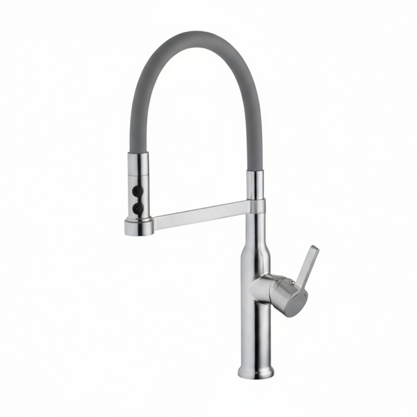 Комплект кухонной мойки Kroner KRP Geb&uuml;rstet 63х50HM ST17 GRA SL43730 фото