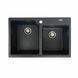 Гранітна мийка для кухні Platinum 7850 HARMONY матова Антрацит 3895 фото 1