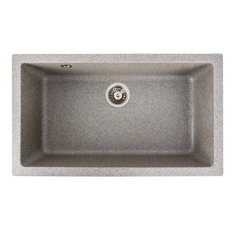 Гранітна мийка для кухні Platinum 7945 Paruana матова Сіра 39806 фото