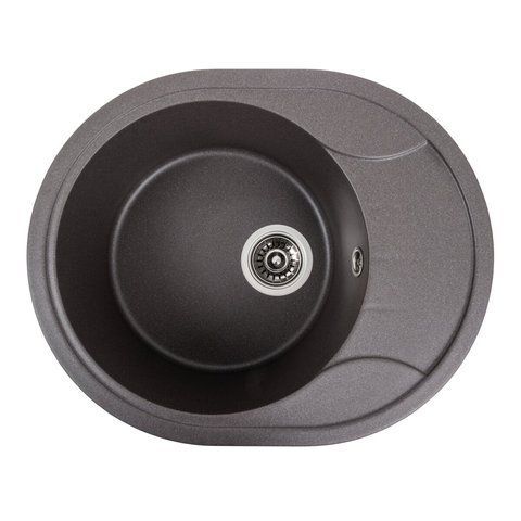 Гранітна мийка для кухні Platinum 5847 ONYX матовий Гренадін 40342 фото