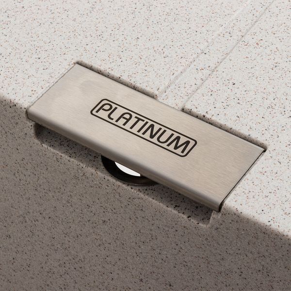 Гранітна мийка для кухні Platinum 6250 ZIRKONE матовий топаз 41599 фото