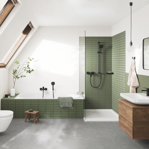 Смеситель для раковины Grohe QuickFix Dice S-Size 1018562430 с донным клапаном CV036196 фото