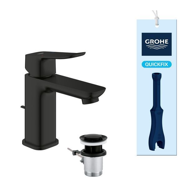 Смеситель для раковины Grohe QuickFix Dice S-Size 1018562430 с донным клапаном CV036196 фото