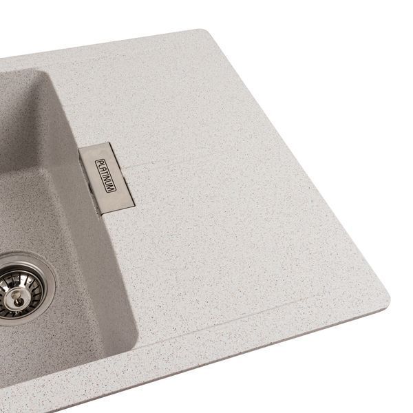 Гранітна мийка для кухні Platinum 6250 ZIRKONE матовий топаз 41599 фото