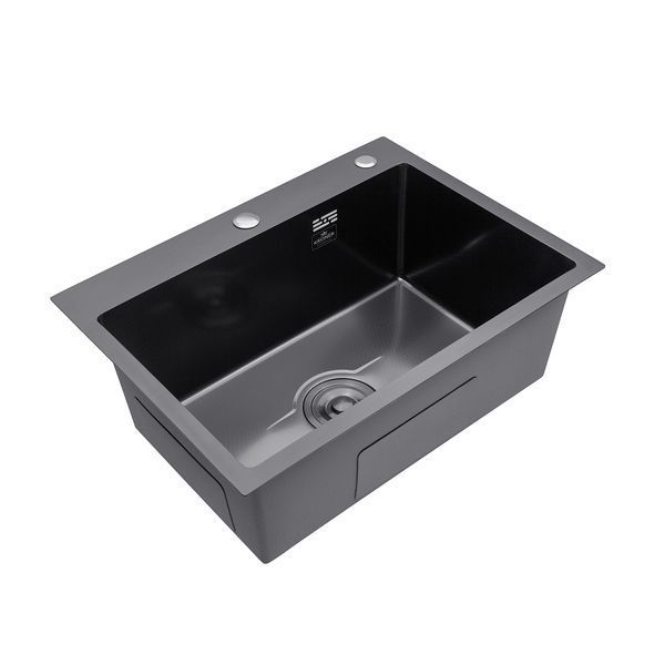 Комплект кухонной мойки Kroner Derby PVD - 5843HM ST34371 фото