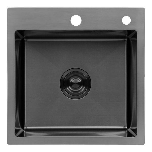 Комплект кухонної мийки KRP Schwarze - 4545HM PVD ST924568 фото