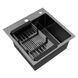 Комплект кухонної мийки KRP Schwarze - 4545HM PVD ST924568 фото 6