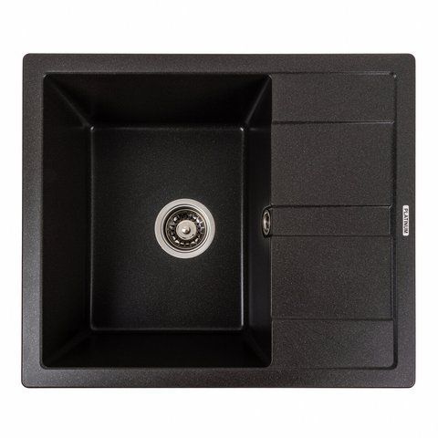 Гранітна мийка для кухні Platinum 5851 ARIA матовий Моріон 41624 фото