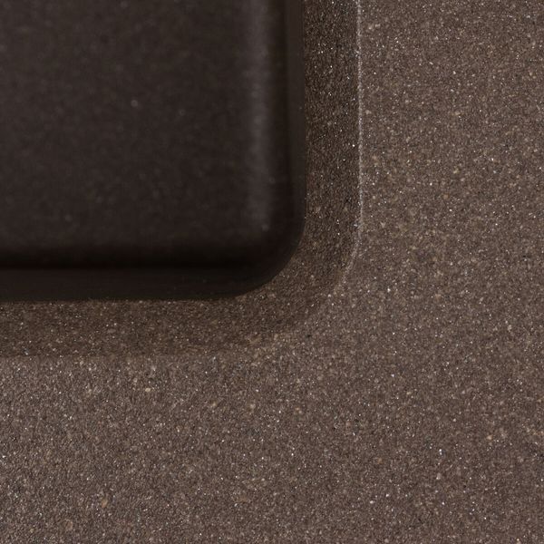 Гранітна мийка для кухні Platinum 7843 SOLID матова Темна скеля 42249 фото