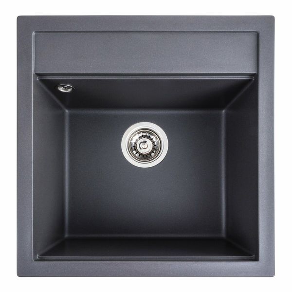 Гранитная мойка для кухни Platinum FIESTA 5149 матовая Морион 49313 фото
