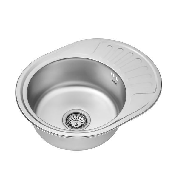 Кухонна мийка Kroner KRP Satin - 5745 (0.8 мм) CV022775 фото