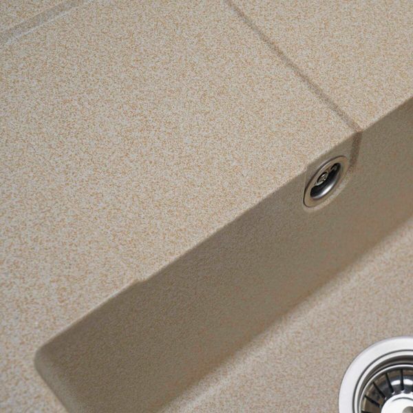 Гранітна мийка для кухні VALESO ARIA 5851 матова Сафарі 48878 фото