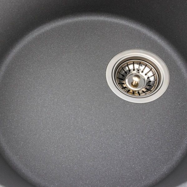 Гранитная мойка для кухни Platinum 5847 ONYX матовая (серый муссон) 38974 фото