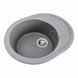 Гранитная мойка для кухни Platinum 5847 ONYX матовая (серый муссон) 38974 фото 5