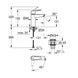 Смеситель для раковины Grohe QuickFix Start ES M-Size 237462432 с донным клапаном CV036253 фото 2
