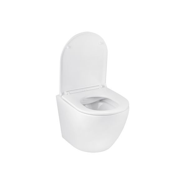 Комплект 4 в 1: Инсталляция Grohe Rapid SL 3 в 1 38772001 + Унитаз безободковый Kroner Harz WHI493736 RIMLESS с сиденьем Slim Duroplast / Soft-close / Quick relase KH493736WHIR (38772001KH493736) CV033817 фото