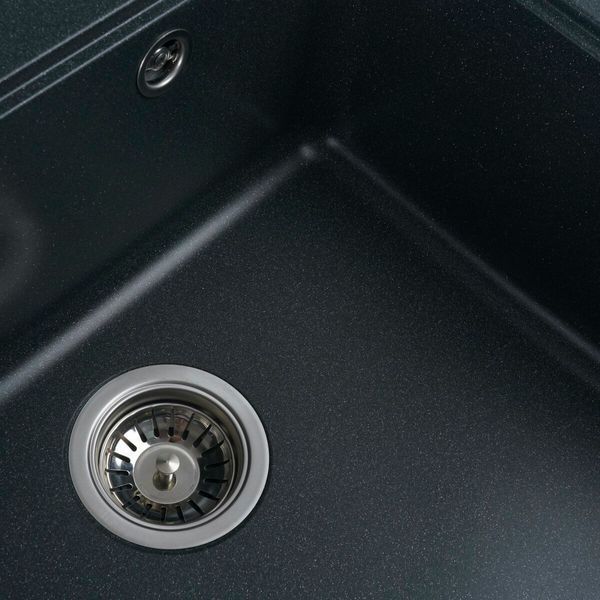 Гранитная мойка для кухни Platinum 5852 VESTA матовая Антрацит 49162 фото