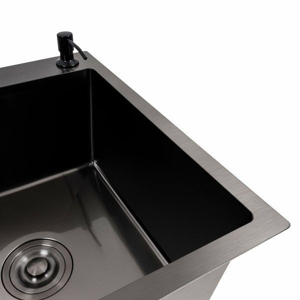 Комплект кухонной мойки Platinum Handmade CM 65*50 R PVD pl23544 фото