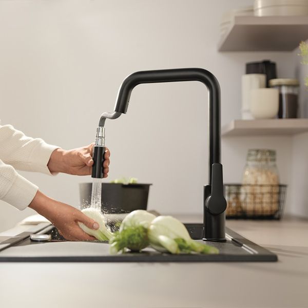Змішувач для кухні з висувним виливом Grohe QuickFix Start 306312430 CV036257 фото