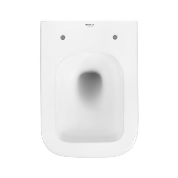 Комплект 4 в 1: Инсталляция GROHE Solido 3 в 1 3884966Q + Унитаз безободковый Kroner Eifel WHI483429 TORNADO с сиденьем Slim Duroplast / Soft-close / Quick relase KE483429WHIT (3884966KE483429) CV033819 фото
