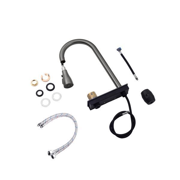 Кухонная мойка Kroner KRP Schwarze - SET7545NB PVD (3.0/0.8 мм) CV033805 фото