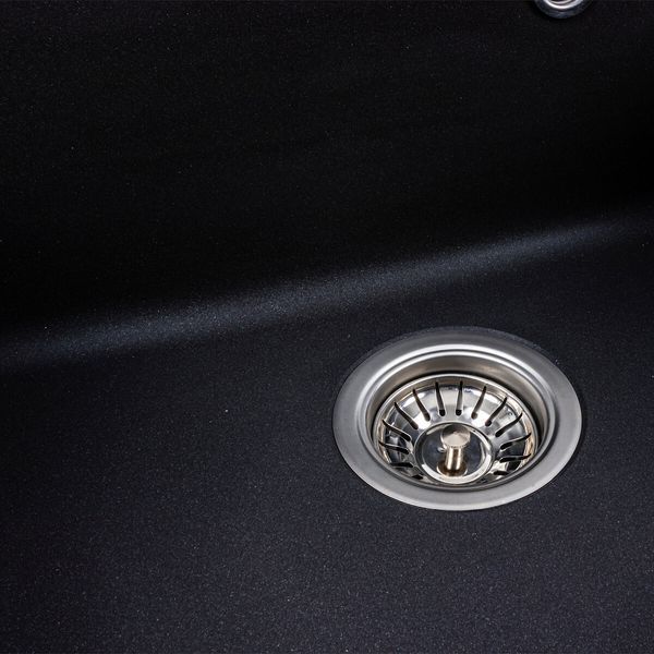 Гранітна мийка для кухні Platinum 5852 VESTA матовий Моріон 41626 фото