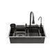 Кухонная мойка Kroner KRP Schwarze - SET7545NB PVD (3.0/0.8 мм) CV033805 фото 5