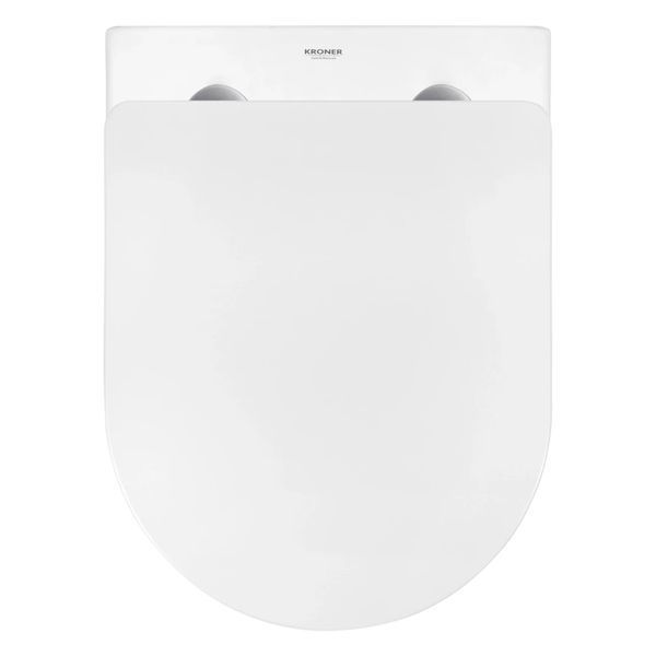 Комплект 4 в 1: Инсталляция GROHE Solido 3 в 1 3884966Q + Унитаз безободковый Kroner Harz WHI483632 TORNADO с сиденьем Slim Duroplast / Soft-close / Quick relase KH483632WHIT (3884966KH483632) CV033820 фото