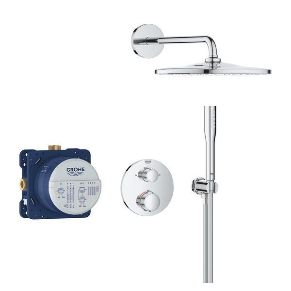 Душевая система скрытого монтажа термостатическая Grohe QuickFix Precision с Vitalio Rain Mono 310 34880000 CV034358 фото