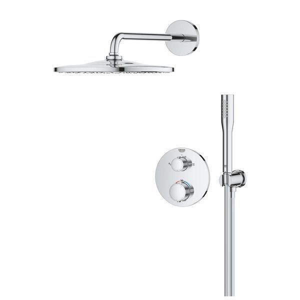 Душевая система скрытого монтажа термостатическая Grohe QuickFix Precision с Vitalio Rain Mono 310 34880000 CV034358 фото