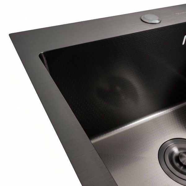 Комплект кухонной мойки Platinum Handmade 50*50 PVD DECOR pl23700 фото