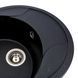 Гранітна мийка для кухні Platinum 5847 ONYX матова (чорна Gold) 38977 фото 3