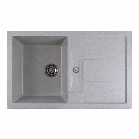 Гранітна мийка для кухні Platinum 7850 TROYA матова Топаз 3264 фото