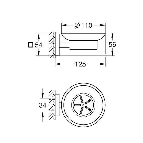 Мильниця з тримачем Grohe QuickFix Start Cube 410962430 CV033762 фото