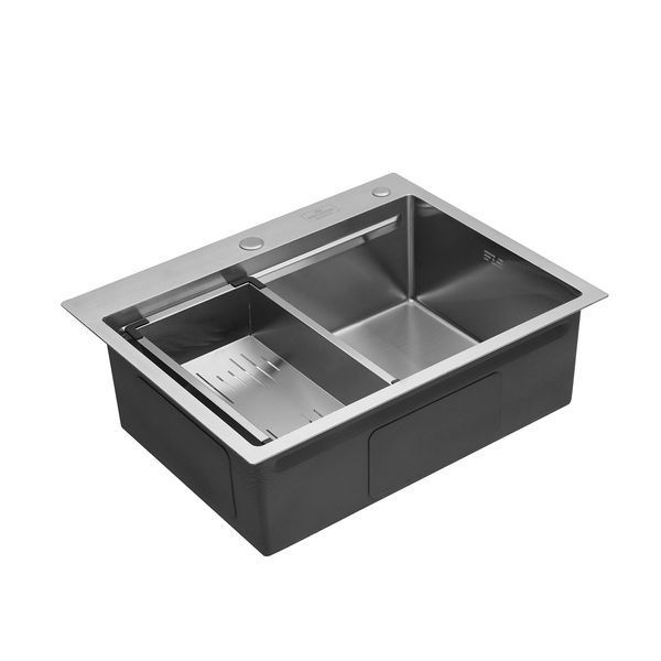 Комплект кухонної мийки Kroner KRP Geb&uuml;rstet - 6350HM ST4304 ST319564 фото