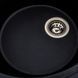Гранітна мийка для кухні Platinum 5847 ONYX матова (чорний металік) 38978 фото 4