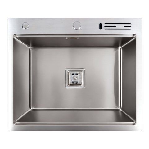 Кухонна мийка 60*50 нержавійка Platinum Handmade з підставкою для ножів 41547 фото