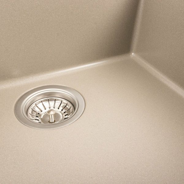 Гранитная мойка для кухни Platinum 5444 OASIS матовий Титан 40338 фото