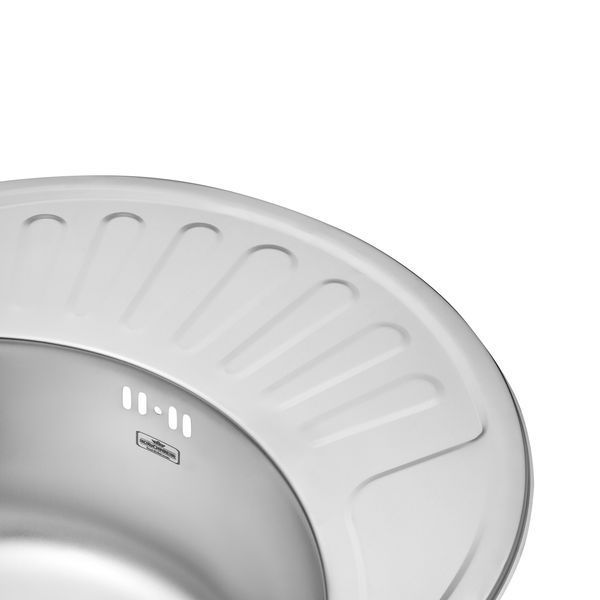 Кухонна мийка Kroner KRP Satin - 5745 (0.6 мм) CV022773 фото