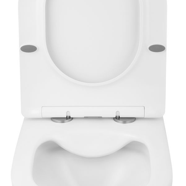 Комплект 4 в 1: Инсталляция GROHE Solido 3 в 1 3884966Q + Унитаз безободковый Kroner Harz WHI523632 RIMLESS с сиденьем Slim Duroplast / Soft-close / Quick relase KH523632WHIR (3884966KH523632) CV033822 фото