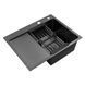 Комплект кухонної мийки Kroner KRP Schwarze 6350RHM PVD ST06 nero SL42155 фото 5