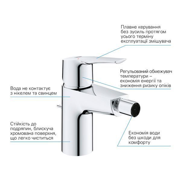 Змішувач для біде Grohe QuickFix Start 32560002 CV030588 фото