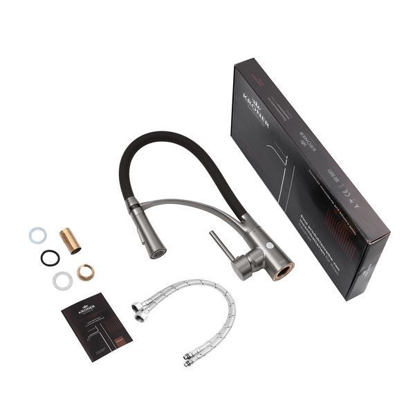 Комплект кухонной мойки Kroner KKRP 6050HM PVD Ersel ST43042 фото