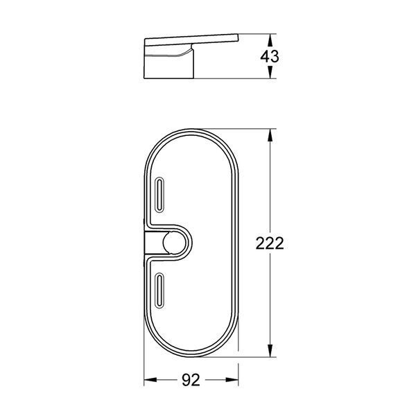 Полочка для душевого гарнитура Grohe QuickFix Vitalio Universal 27725000 CV036619 фото