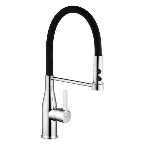Комплект кухонної мийки Kroner KRP Geb&uuml;rstet - 6050HM C03111BLK ST51356 фото